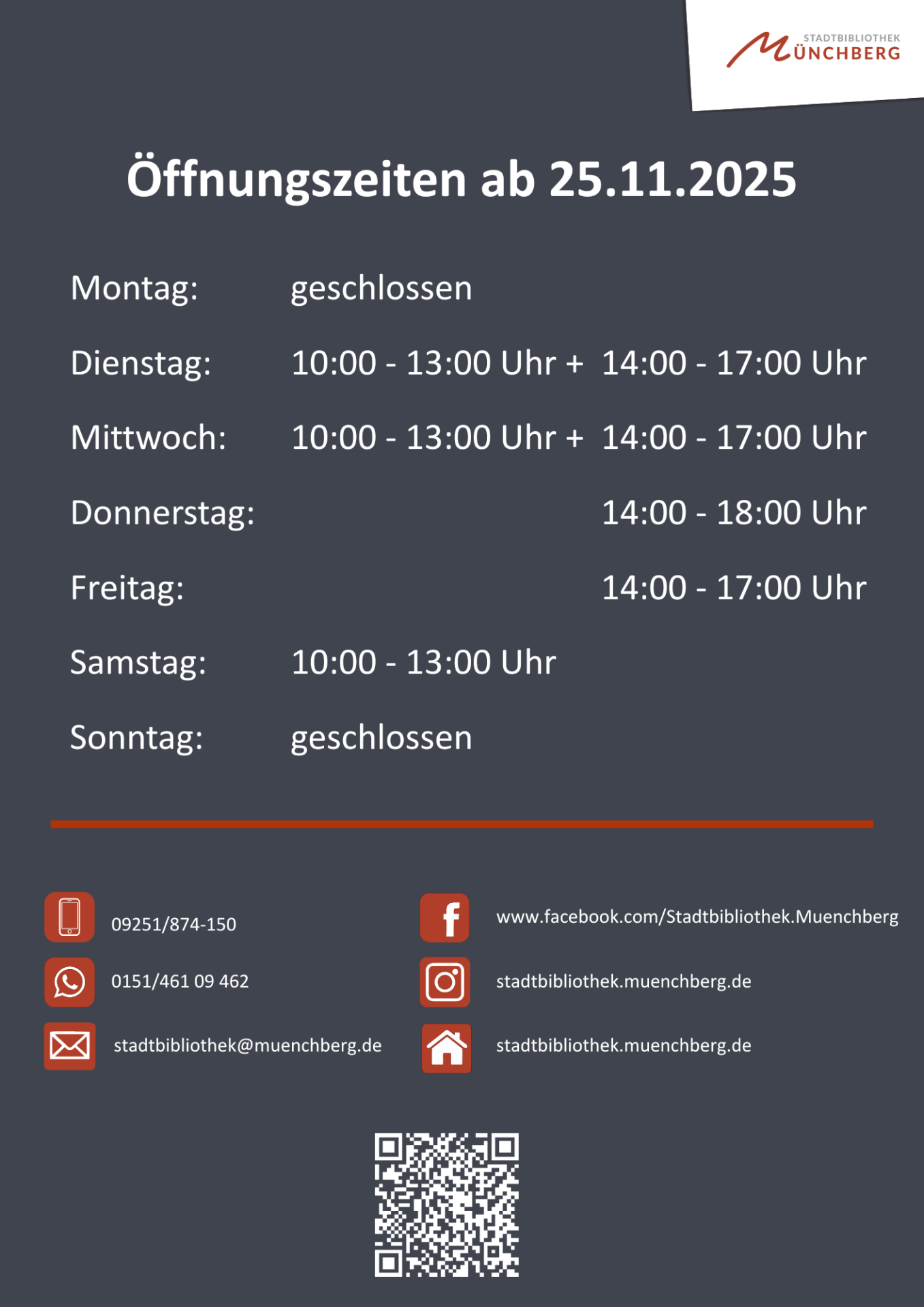 Öffnungszeiten ab 25.11.2025 - 1